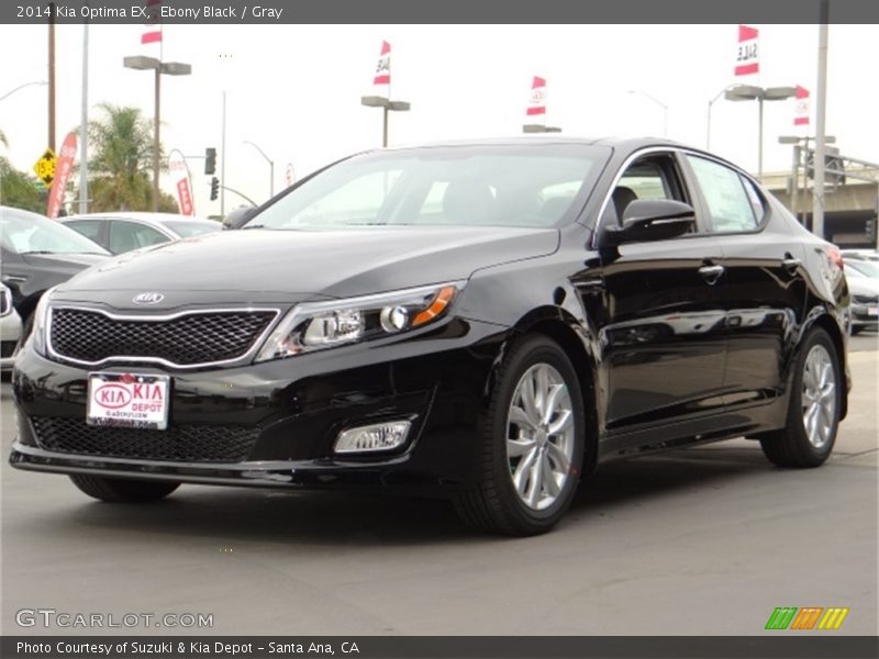 Ebony Black / Gray 2014 Kia Optima EX