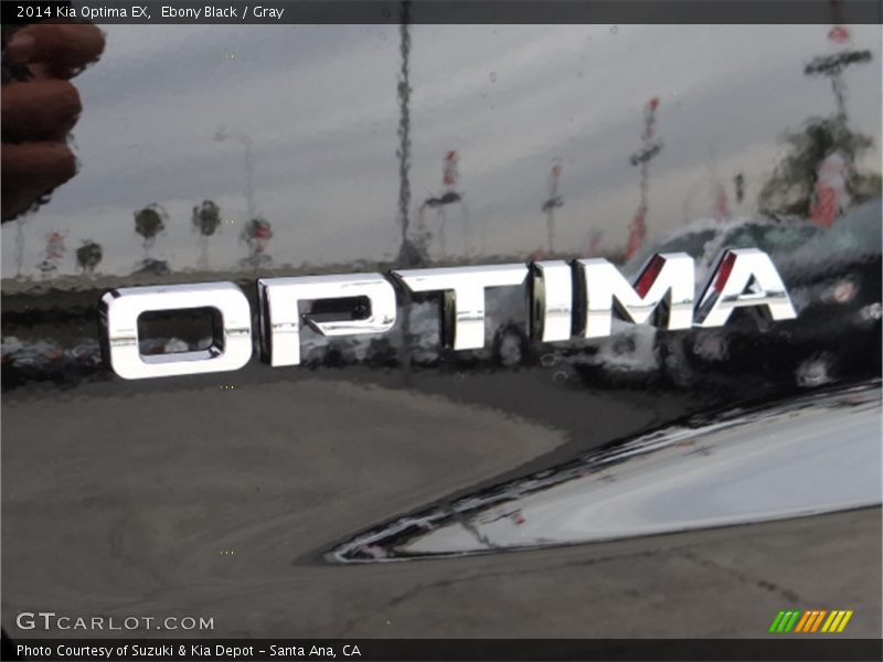 Ebony Black / Gray 2014 Kia Optima EX