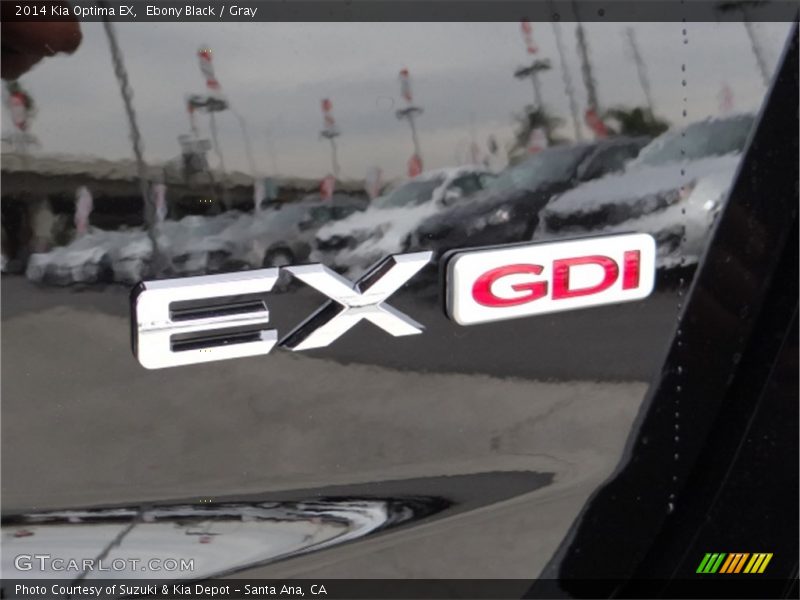 Ebony Black / Gray 2014 Kia Optima EX