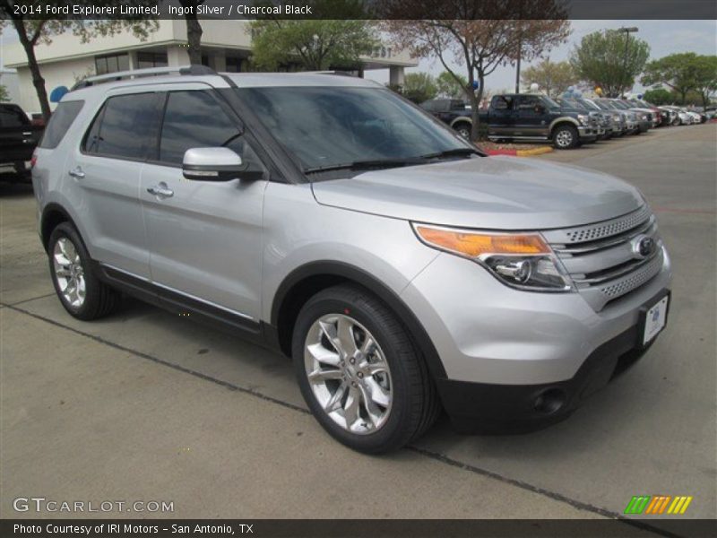 Ingot Silver / Charcoal Black 2014 Ford Explorer Limited