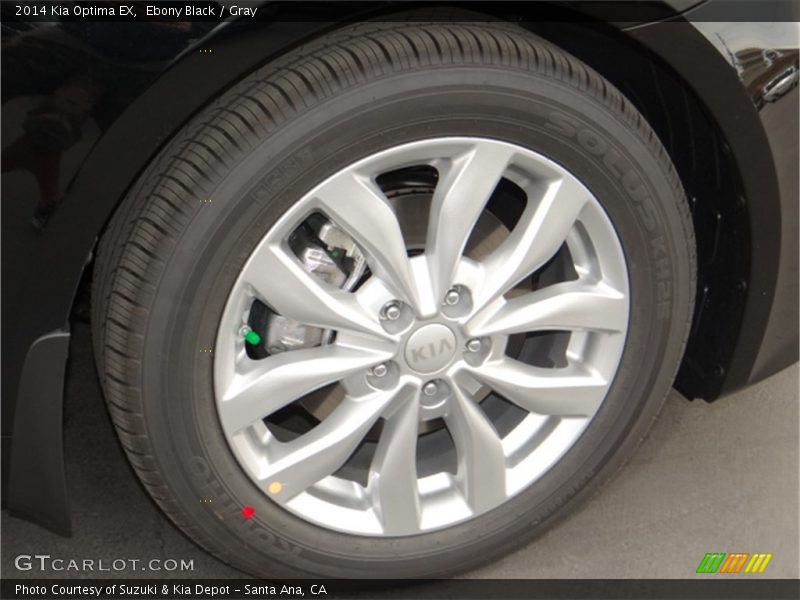 Ebony Black / Gray 2014 Kia Optima EX