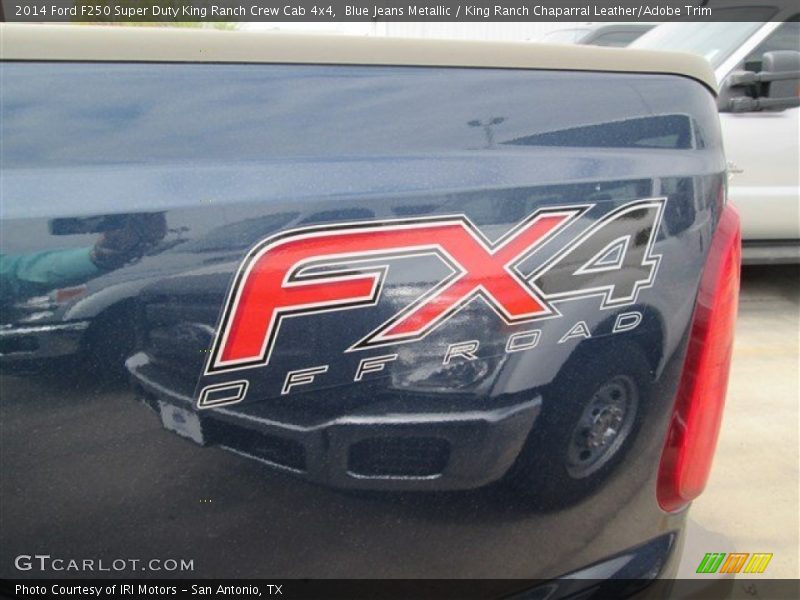 Blue Jeans Metallic / King Ranch Chaparral Leather/Adobe Trim 2014 Ford F250 Super Duty King Ranch Crew Cab 4x4