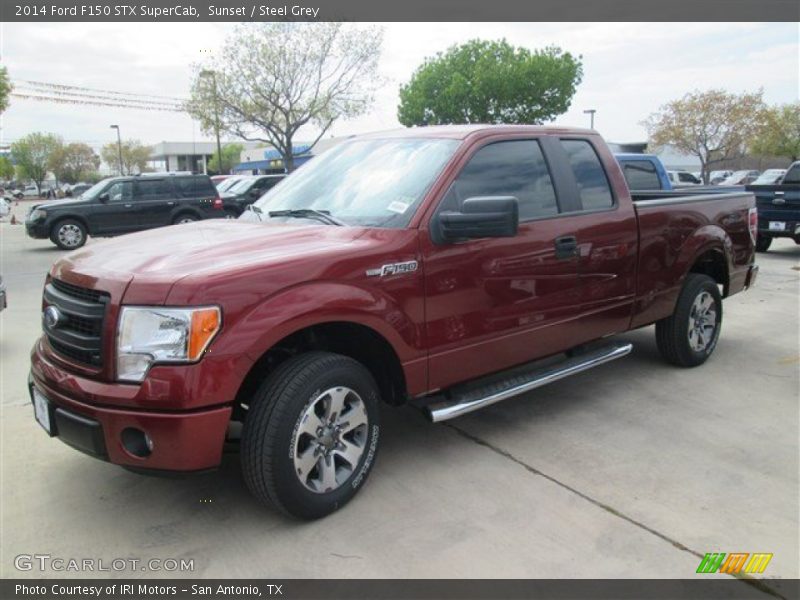 Sunset / Steel Grey 2014 Ford F150 STX SuperCab
