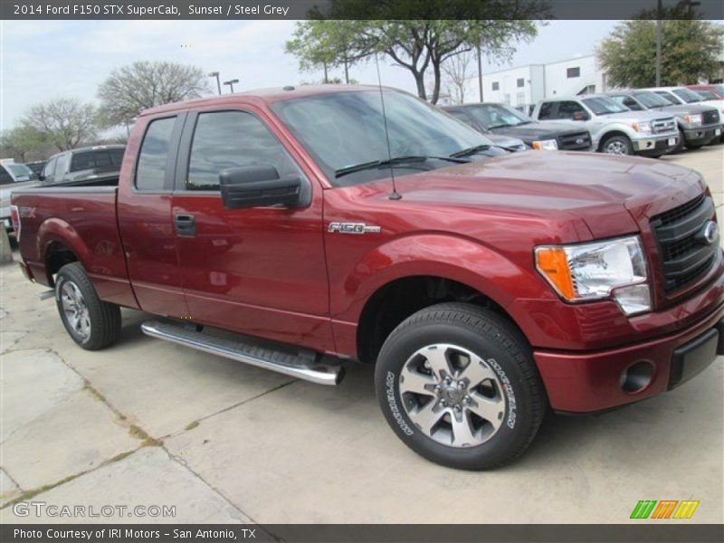 Sunset / Steel Grey 2014 Ford F150 STX SuperCab