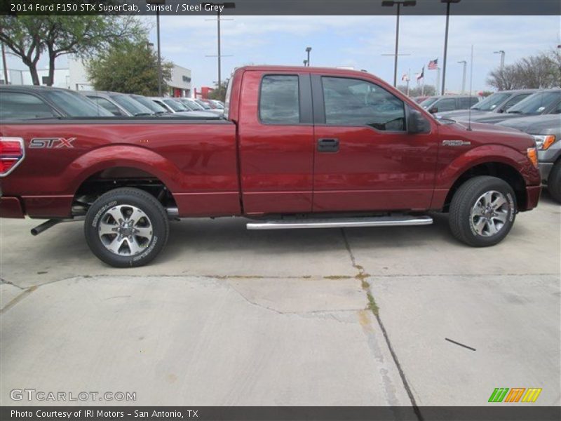 Sunset / Steel Grey 2014 Ford F150 STX SuperCab