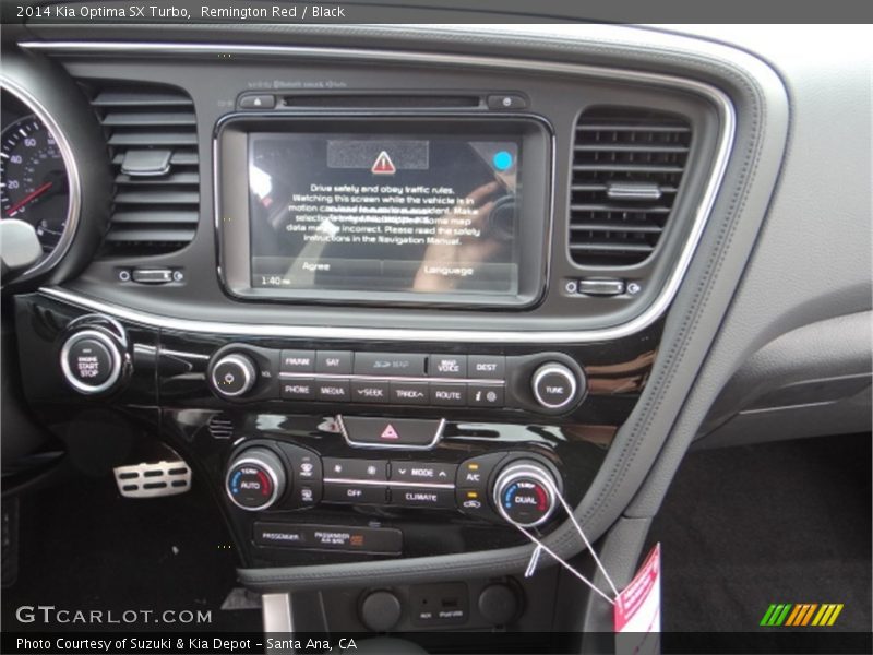 Remington Red / Black 2014 Kia Optima SX Turbo