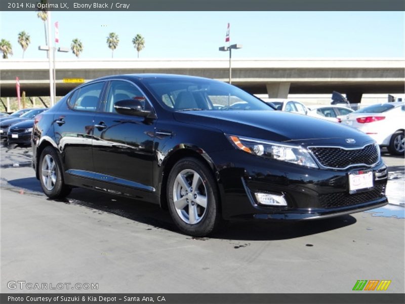 Ebony Black / Gray 2014 Kia Optima LX