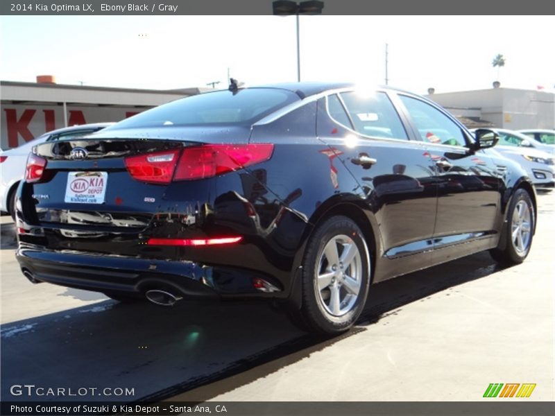 Ebony Black / Gray 2014 Kia Optima LX
