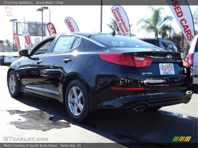Ebony Black / Gray 2014 Kia Optima LX