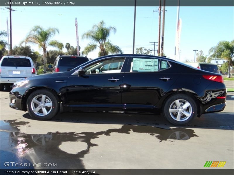 Ebony Black / Gray 2014 Kia Optima LX