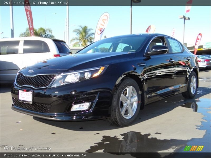 Ebony Black / Gray 2014 Kia Optima LX