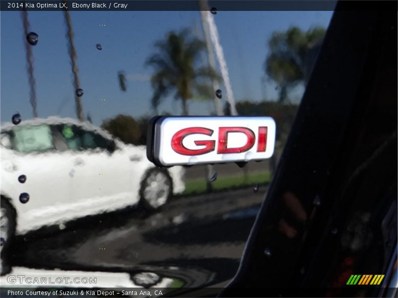 Ebony Black / Gray 2014 Kia Optima LX