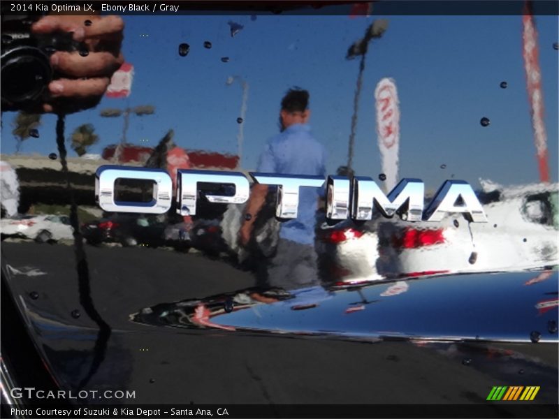 Ebony Black / Gray 2014 Kia Optima LX