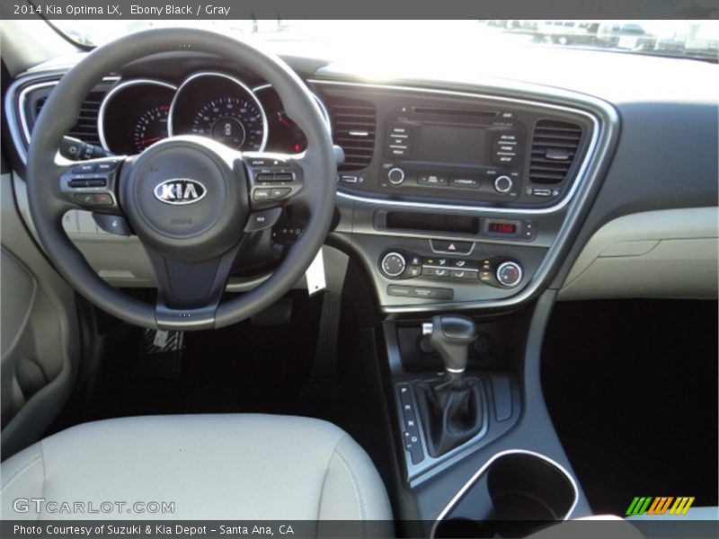 Ebony Black / Gray 2014 Kia Optima LX