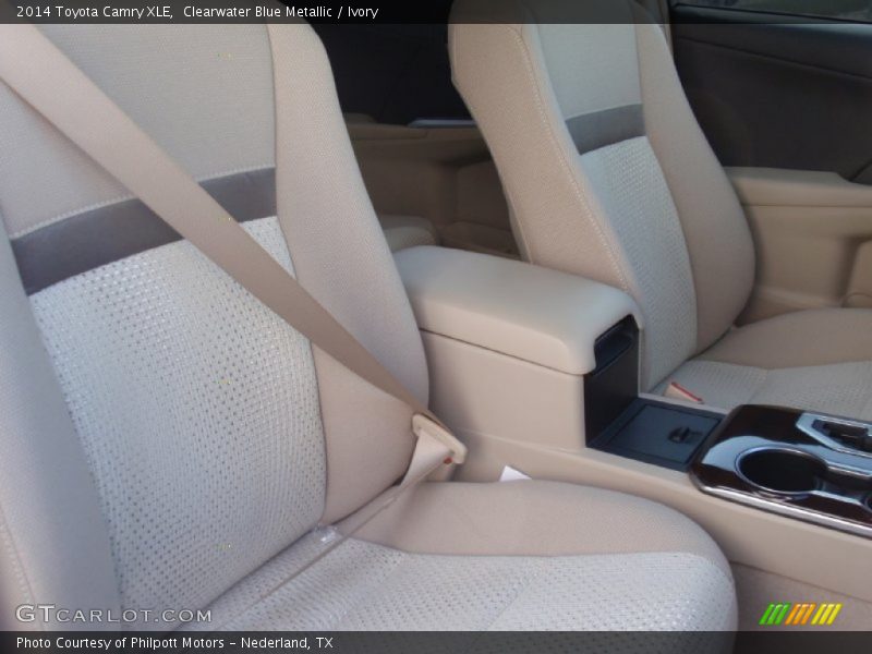 Clearwater Blue Metallic / Ivory 2014 Toyota Camry XLE