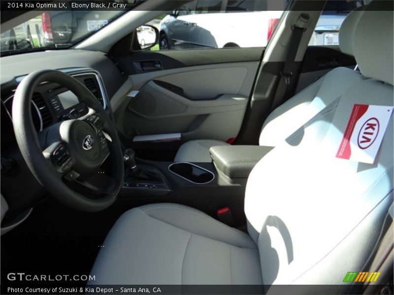 Ebony Black / Gray 2014 Kia Optima LX