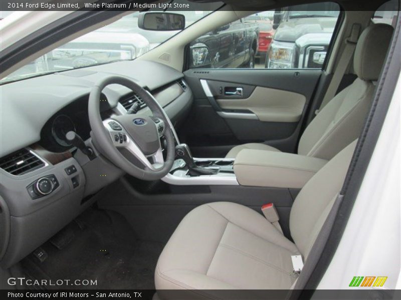White Platinum / Medium Light Stone 2014 Ford Edge Limited
