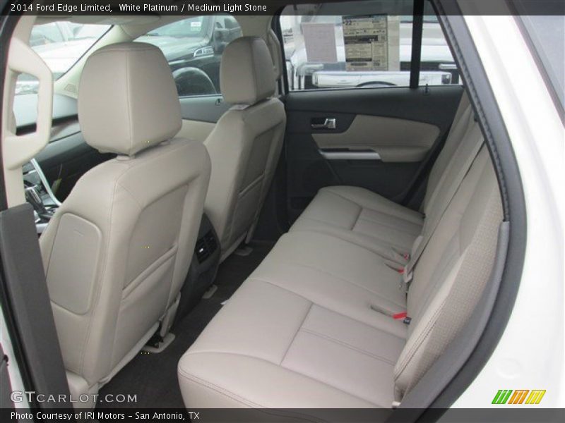 White Platinum / Medium Light Stone 2014 Ford Edge Limited