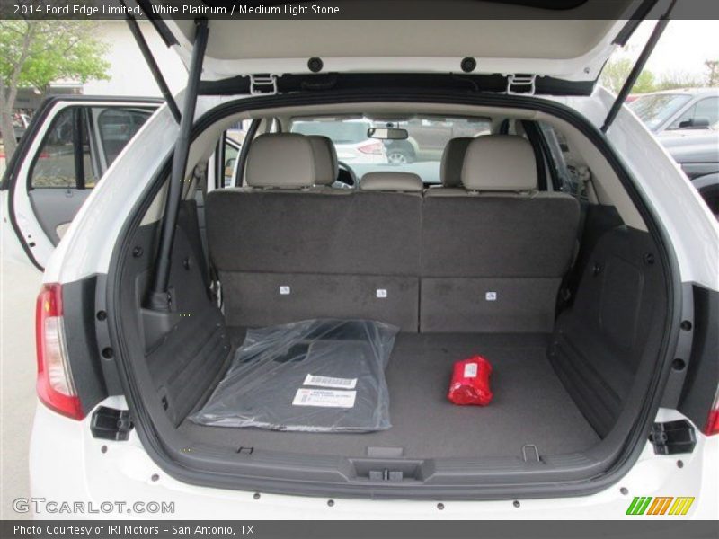 White Platinum / Medium Light Stone 2014 Ford Edge Limited