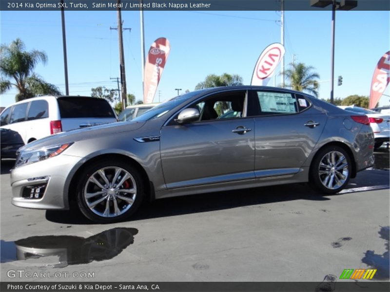 Satin Metal / Limited Black Nappa Leather 2014 Kia Optima SXL Turbo
