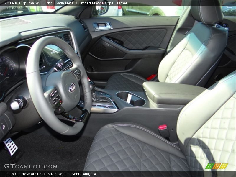 Satin Metal / Limited Black Nappa Leather 2014 Kia Optima SXL Turbo