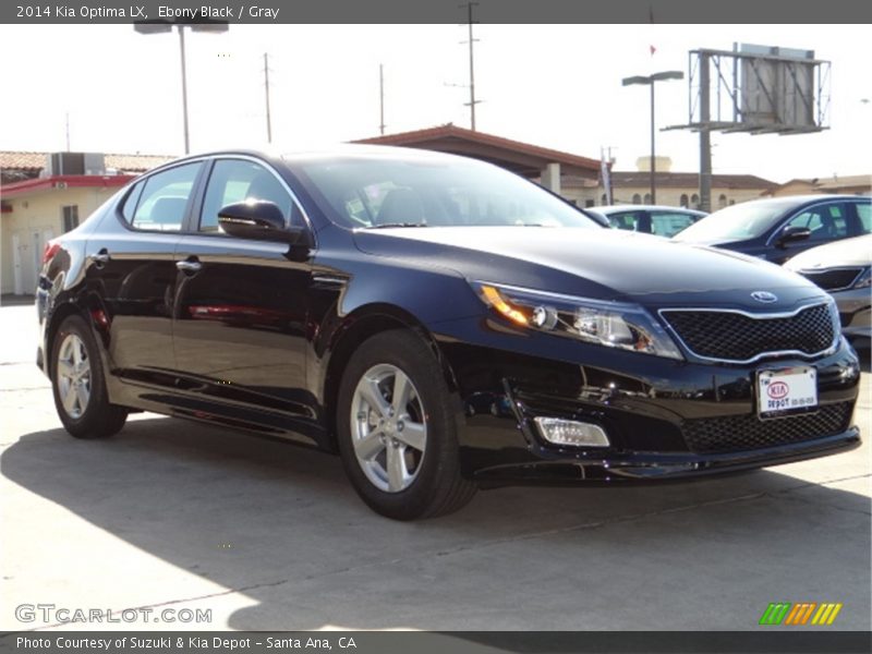 Ebony Black / Gray 2014 Kia Optima LX