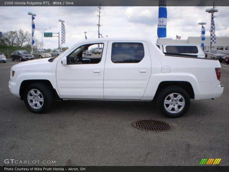 White / Olive 2006 Honda Ridgeline RTS