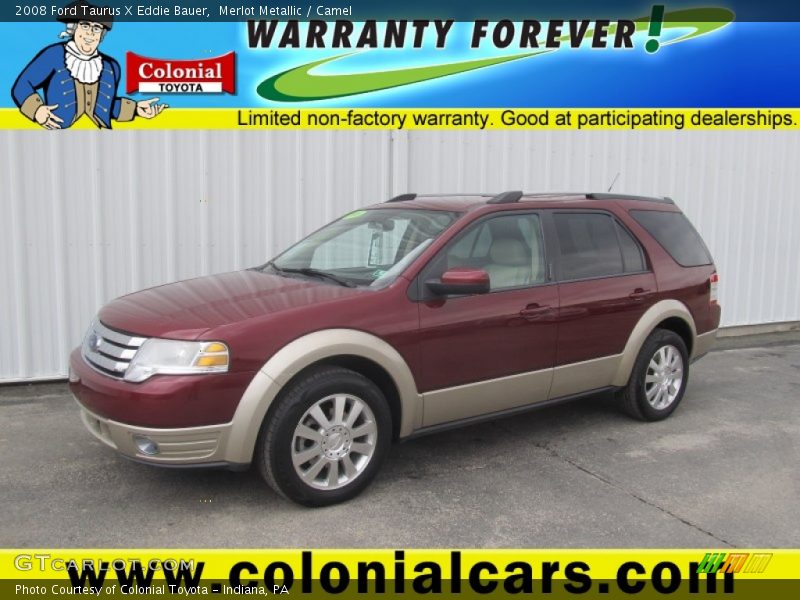 Merlot Metallic / Camel 2008 Ford Taurus X Eddie Bauer