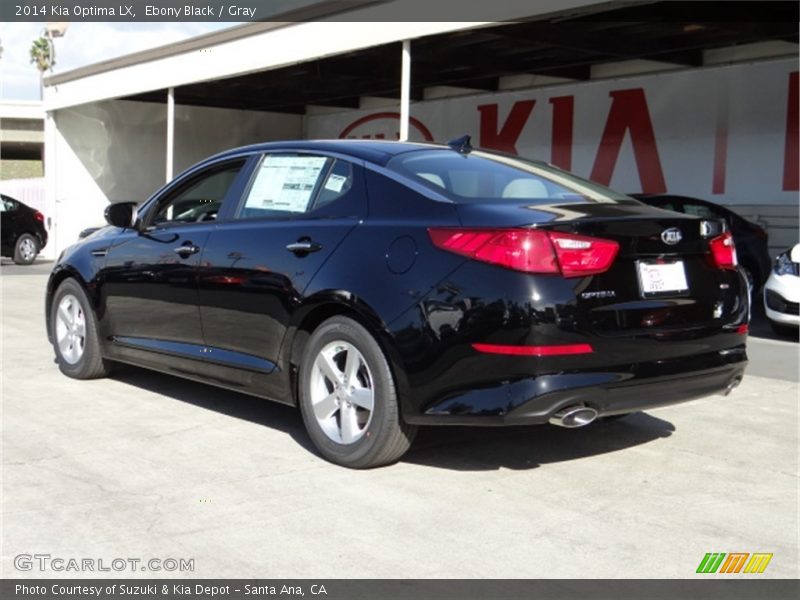 Ebony Black / Gray 2014 Kia Optima LX