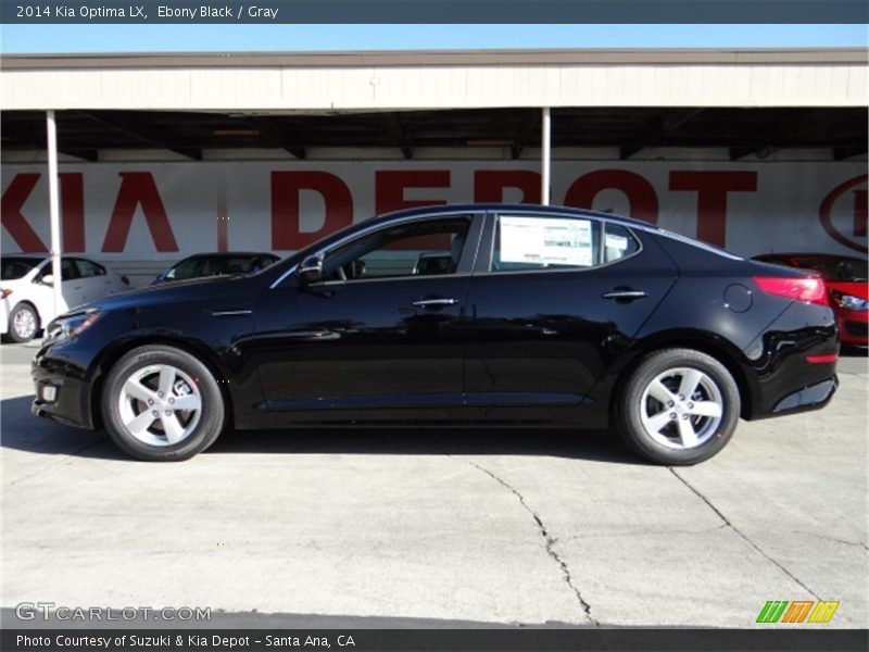 Ebony Black / Gray 2014 Kia Optima LX