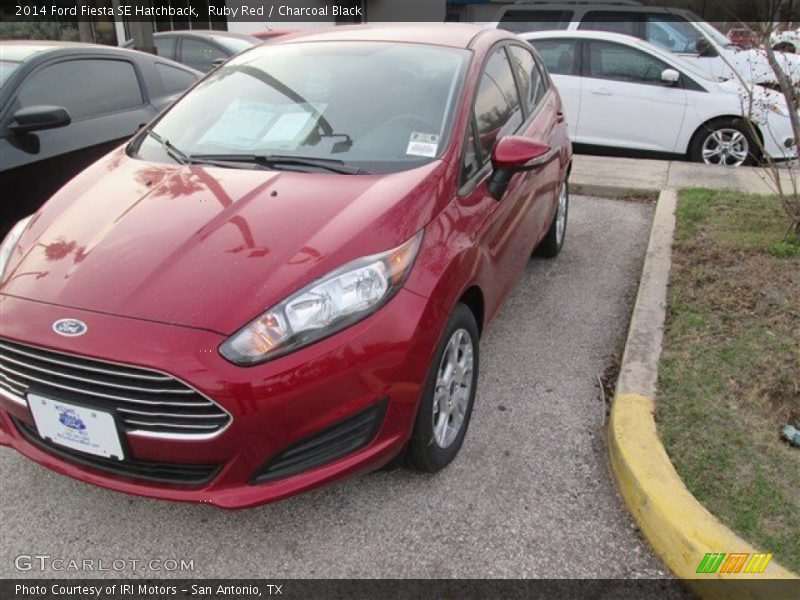 Ruby Red / Charcoal Black 2014 Ford Fiesta SE Hatchback