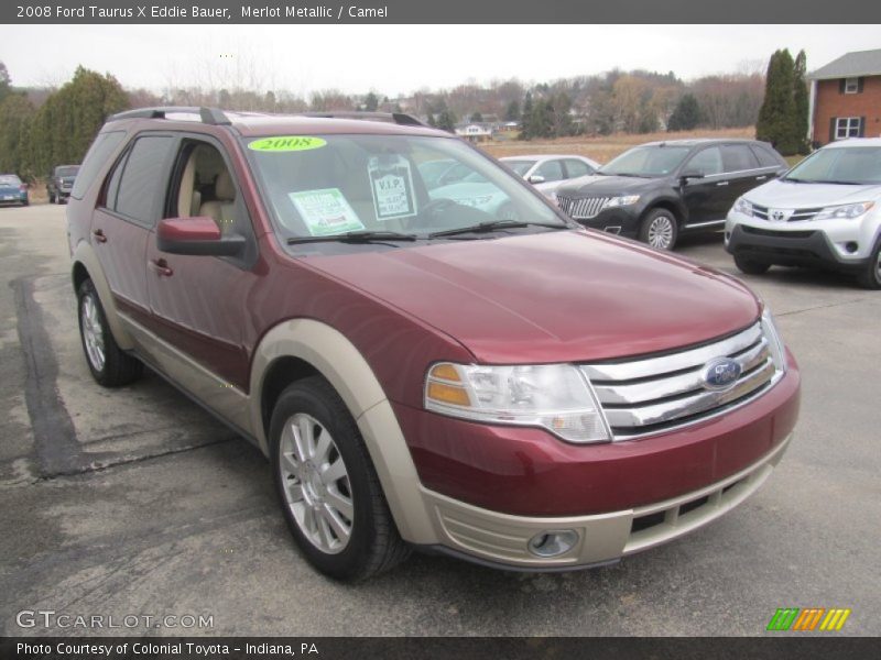 Merlot Metallic / Camel 2008 Ford Taurus X Eddie Bauer