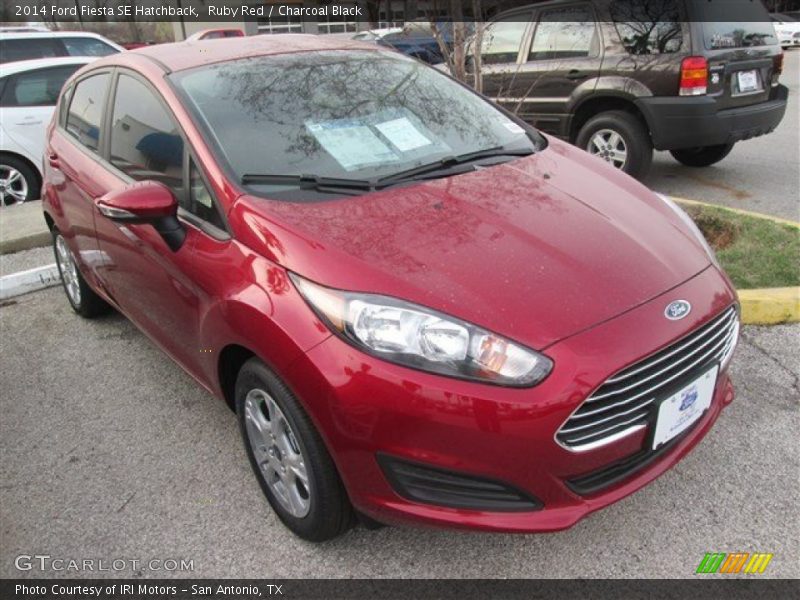 Ruby Red / Charcoal Black 2014 Ford Fiesta SE Hatchback