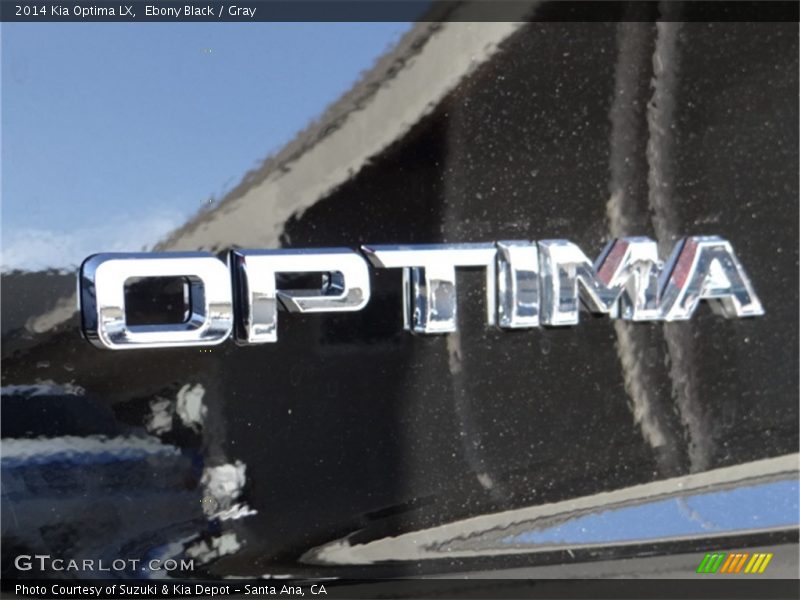 Ebony Black / Gray 2014 Kia Optima LX
