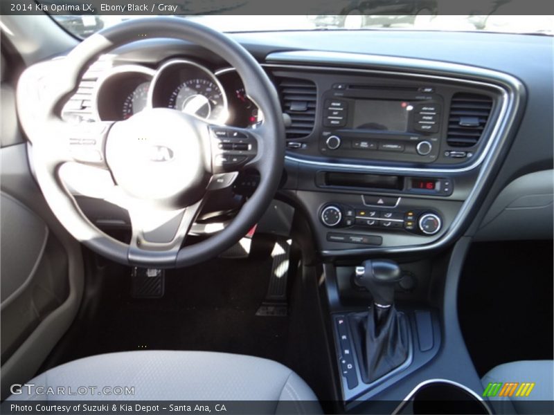 Ebony Black / Gray 2014 Kia Optima LX