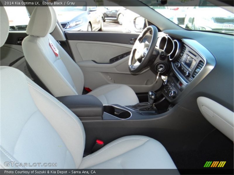 Ebony Black / Gray 2014 Kia Optima LX