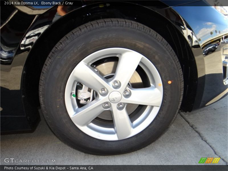 Ebony Black / Gray 2014 Kia Optima LX