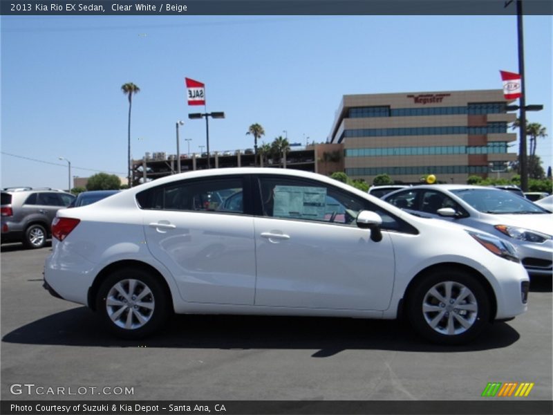  2013 Rio EX Sedan Clear White