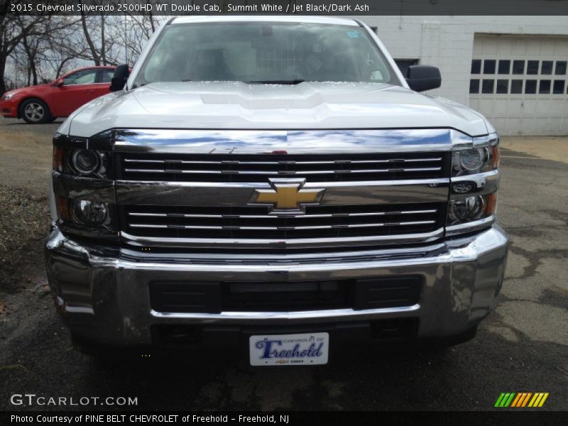 Summit White / Jet Black/Dark Ash 2015 Chevrolet Silverado 2500HD WT Double Cab