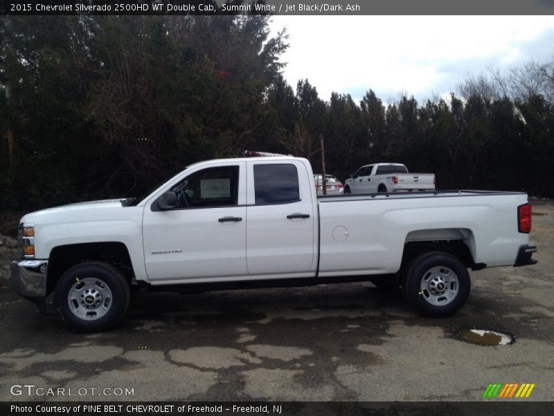 Summit White / Jet Black/Dark Ash 2015 Chevrolet Silverado 2500HD WT Double Cab