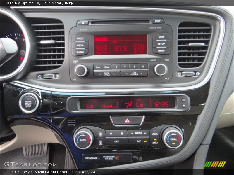 Controls of 2014 Optima EX