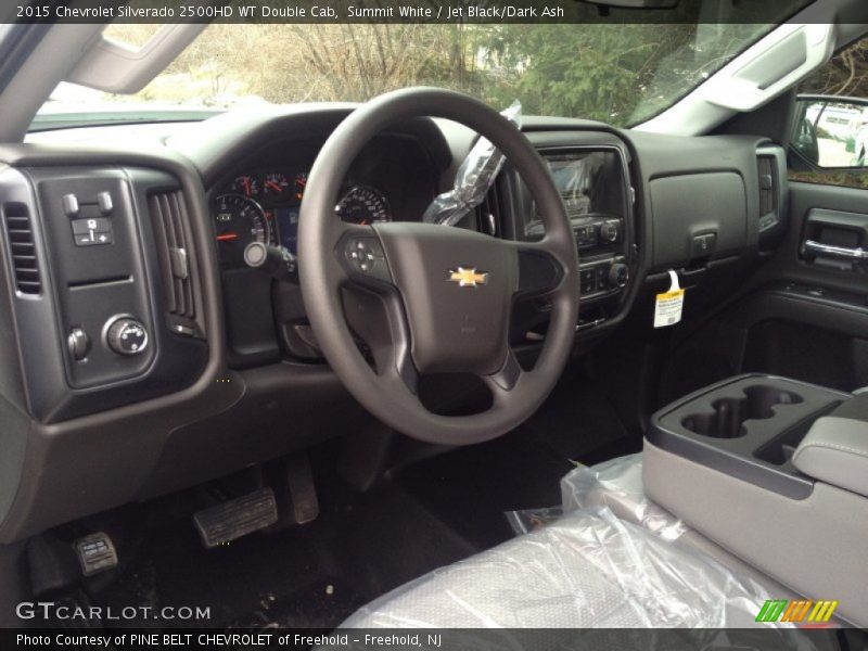 Summit White / Jet Black/Dark Ash 2015 Chevrolet Silverado 2500HD WT Double Cab