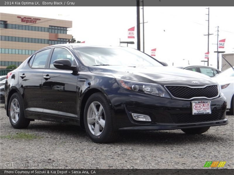 Ebony Black / Gray 2014 Kia Optima LX