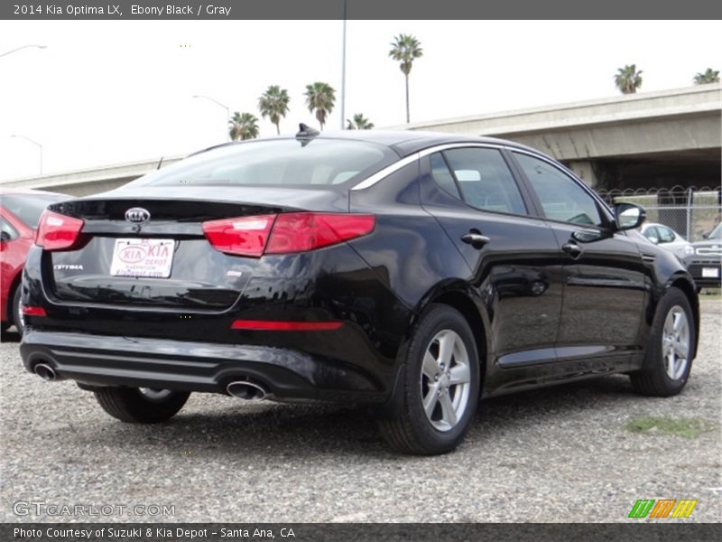 Ebony Black / Gray 2014 Kia Optima LX