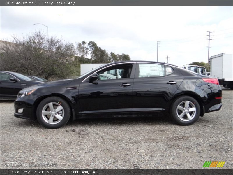 Ebony Black / Gray 2014 Kia Optima LX