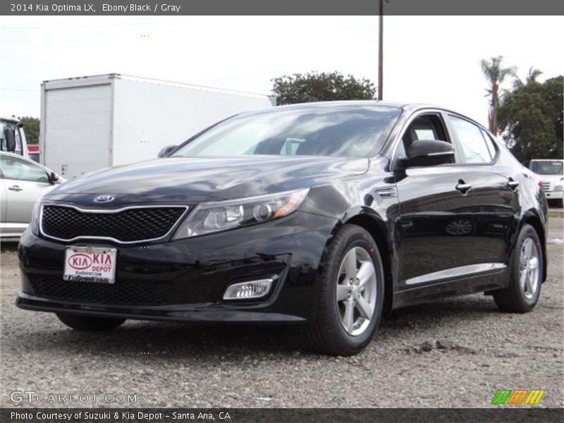 Ebony Black / Gray 2014 Kia Optima LX