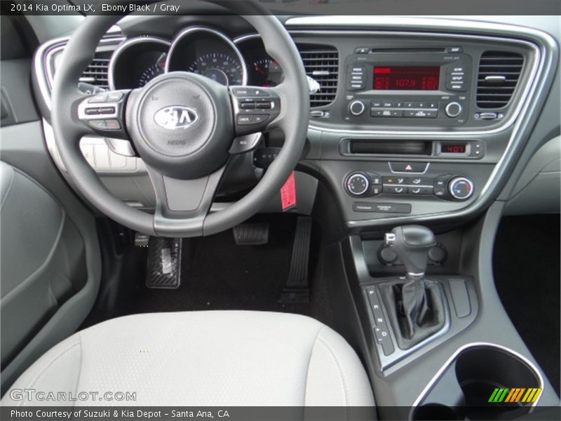 Ebony Black / Gray 2014 Kia Optima LX