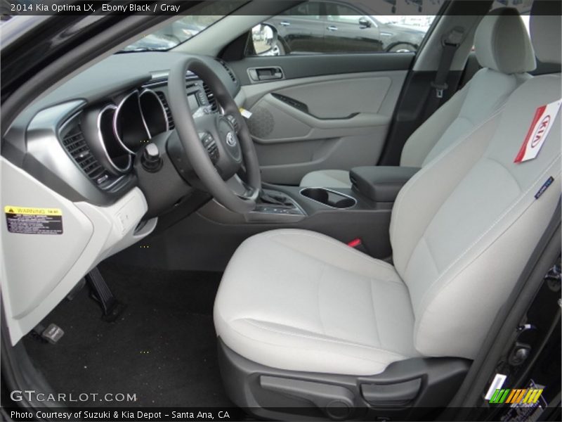 Ebony Black / Gray 2014 Kia Optima LX