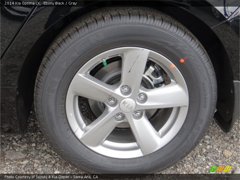 Ebony Black / Gray 2014 Kia Optima LX
