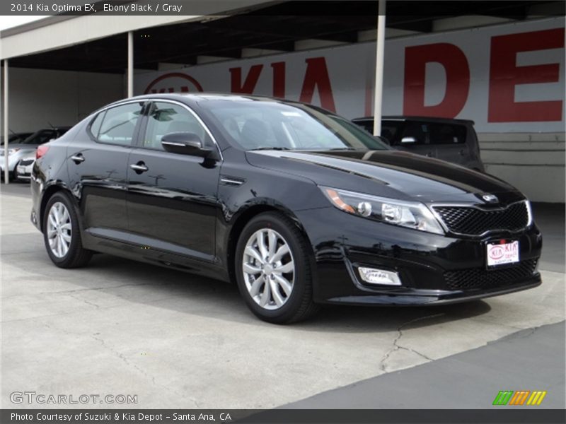 Ebony Black / Gray 2014 Kia Optima EX